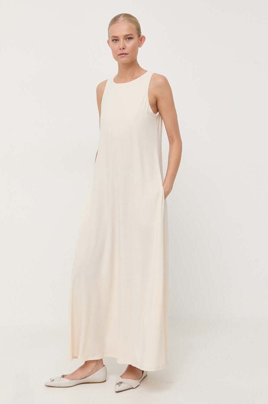 

Платье Max Mara Leisure цвет бежевый maxi прямая