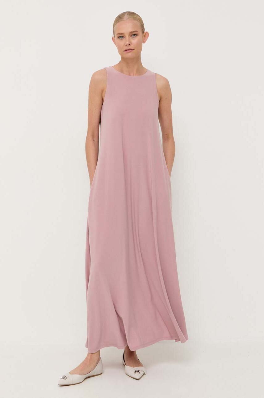 

Платье Max Mara Leisure цвет розовый maxi прямая