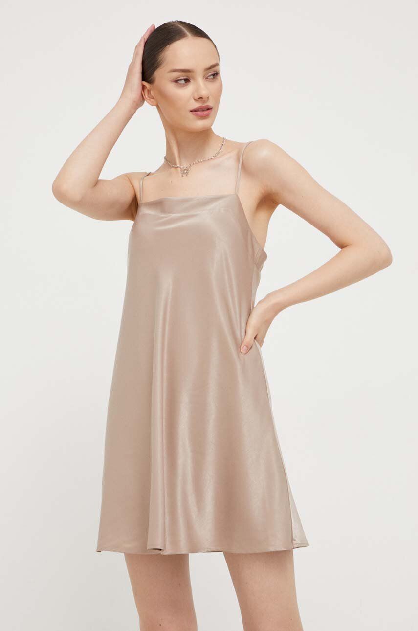 Šaty Abercrombie & Fitch béžová barva, mini