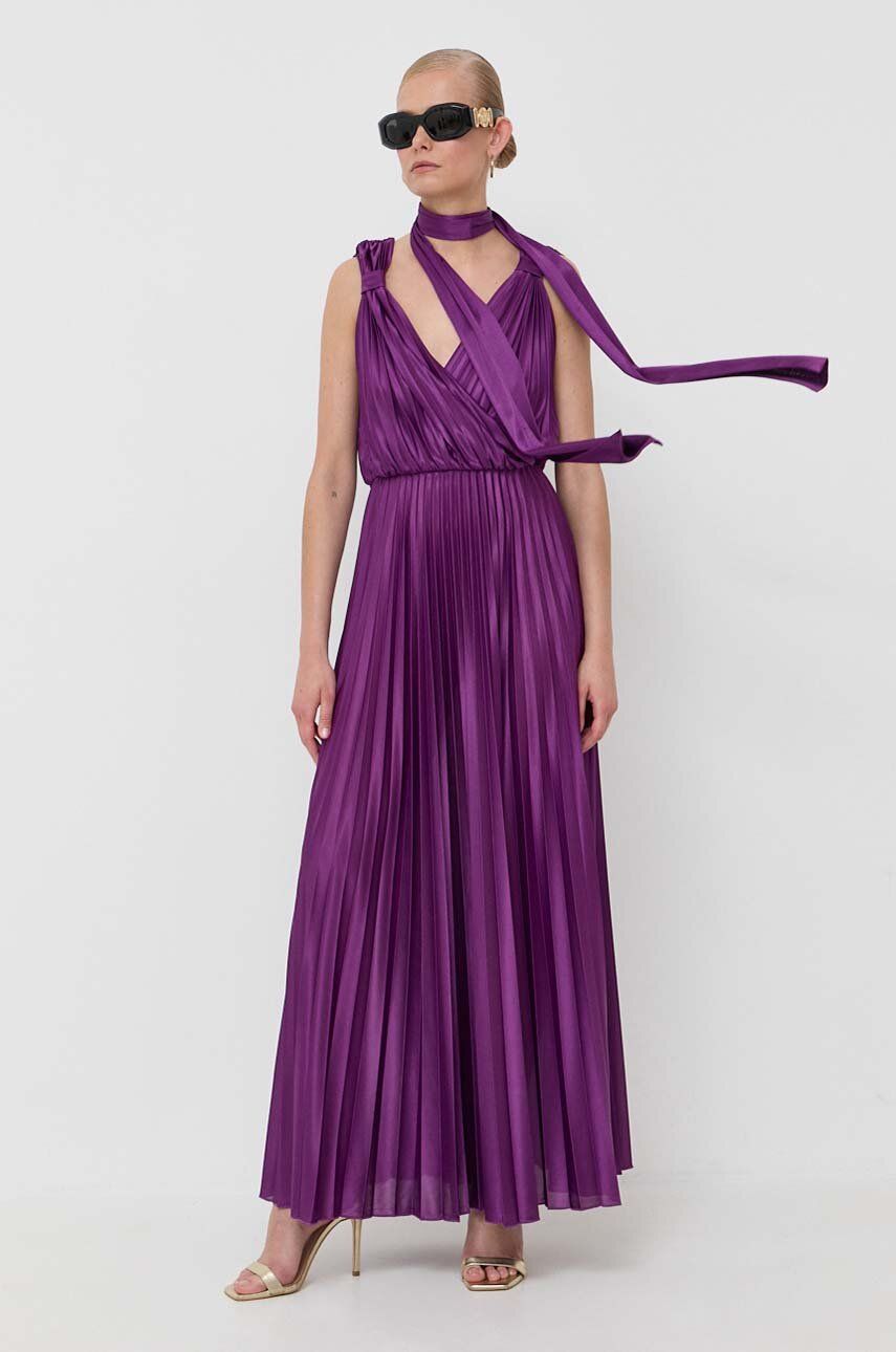 MAX&Co. rochie culoarea violet, maxi, evazati