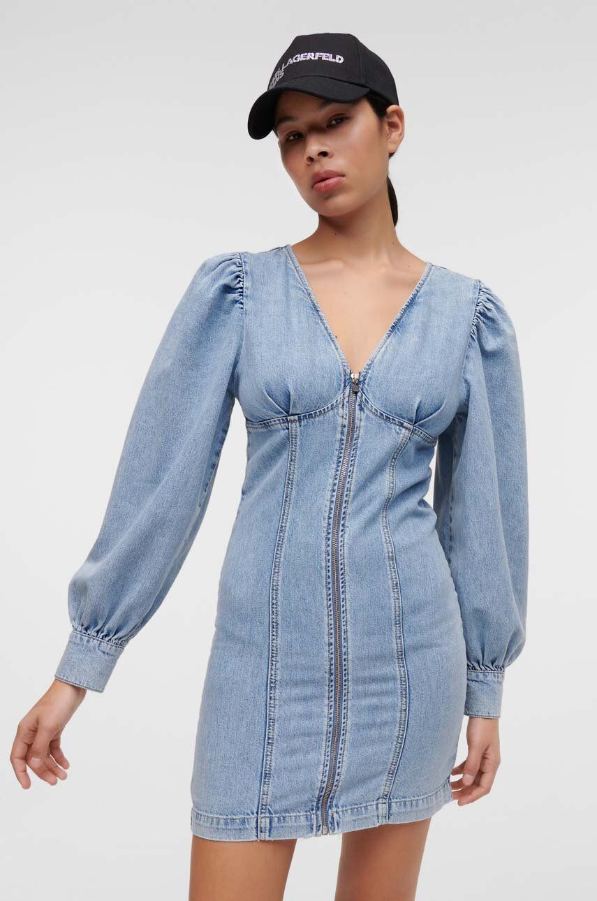 Джинсова сукня Karl Lagerfeld Jeans mini пряма
