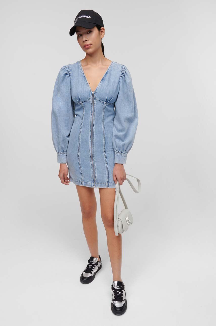 Джинсова сукня Karl Lagerfeld Jeans mini пряма