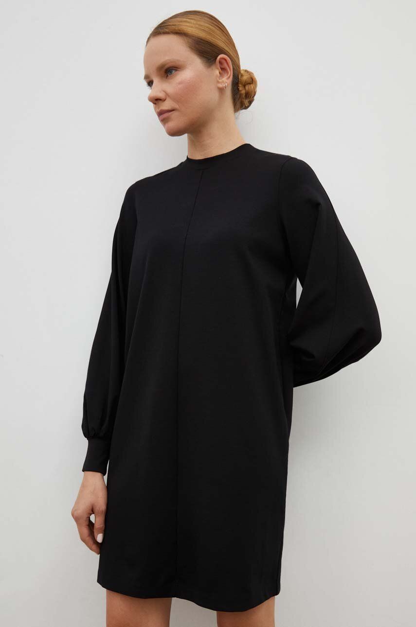 Drykorn rochie culoarea negru, mini, drept