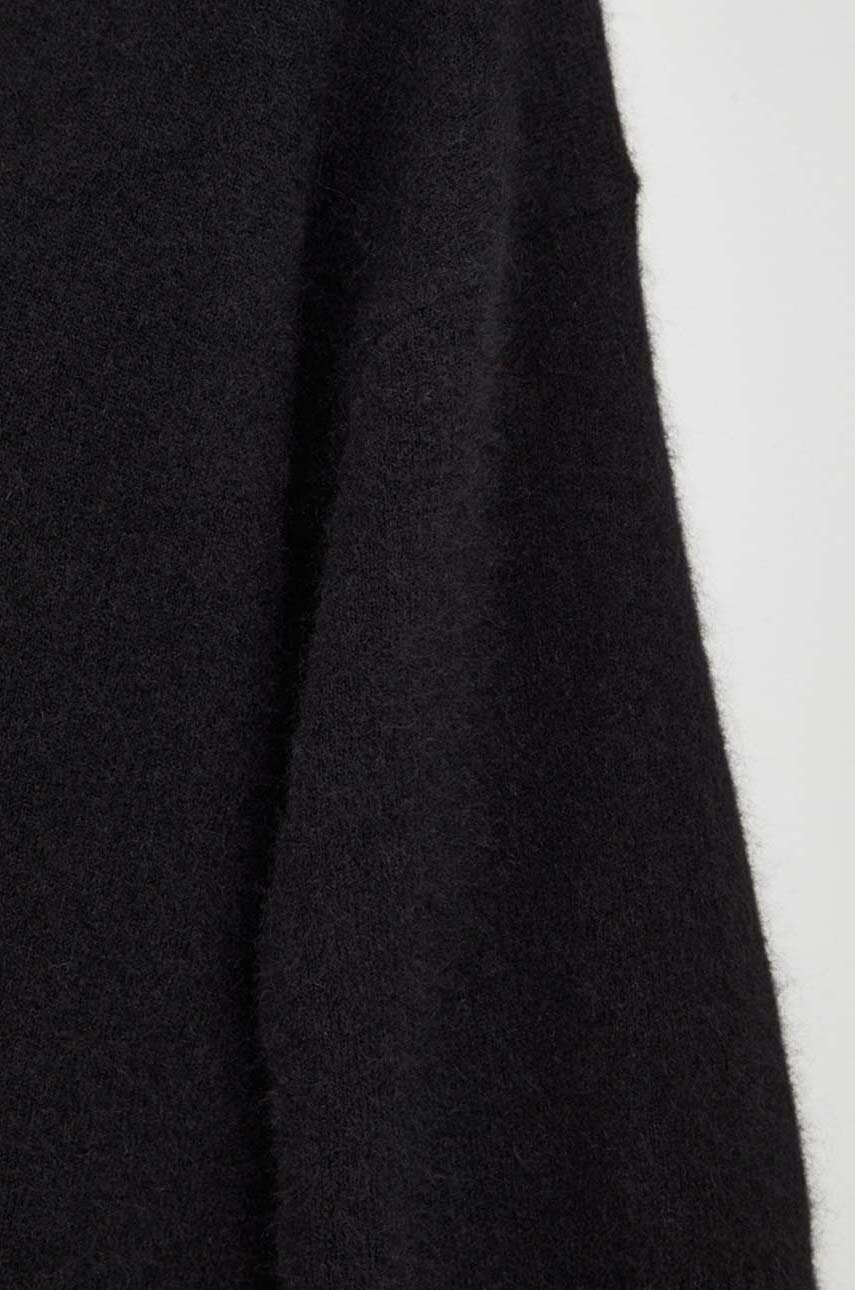 Вовняна сукня Drykorn колір чорний mini oversize