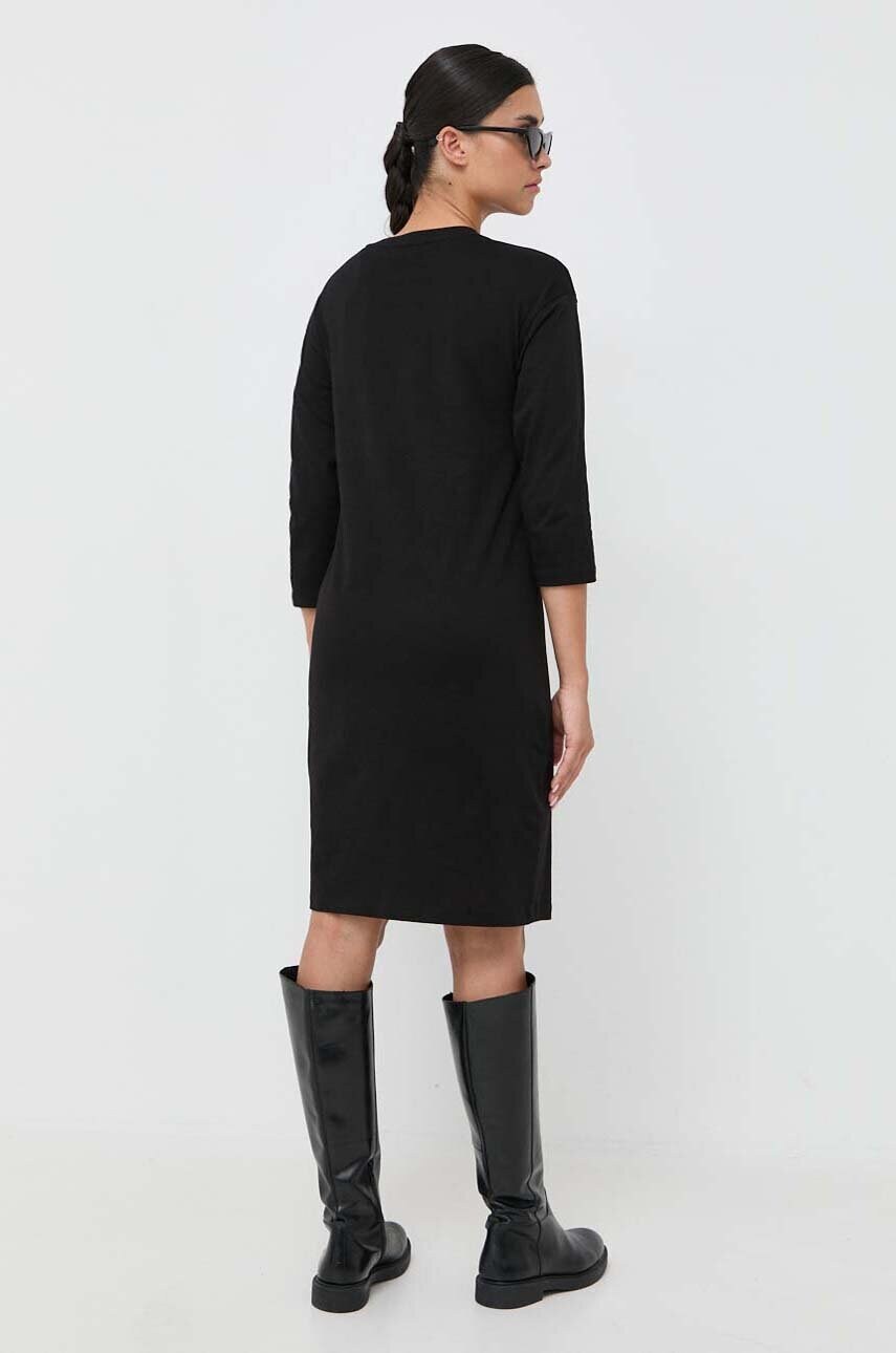 Бавовняна сукня Armani Exchange колір чорний mini oversize