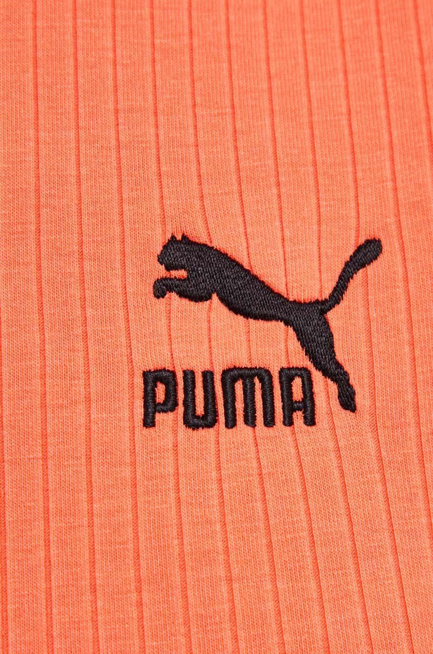 Сукня Puma колір помаранчевий mini облягаюча
