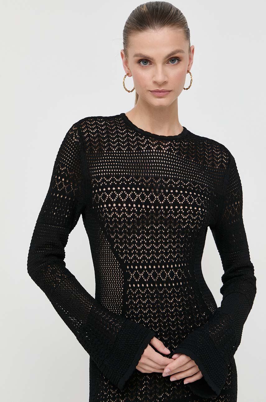 Сукня Twinset колір чорний maxi пряма