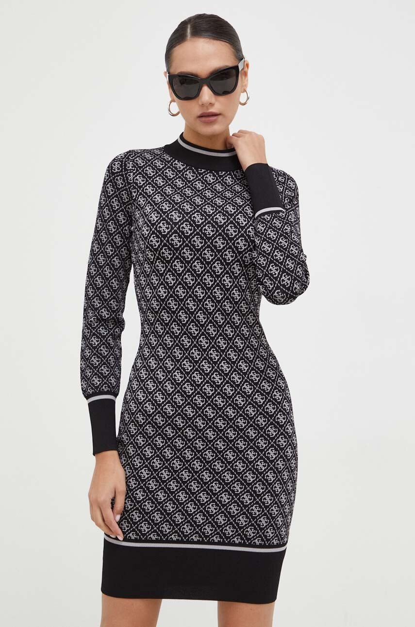 

Платье Guess цвет чёрный mini облегающая