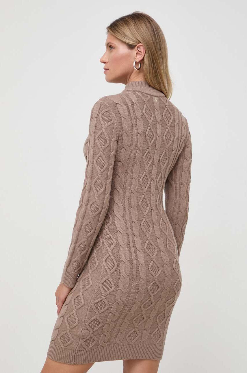 Сукня Guess колір коричневий mini облягаюча
