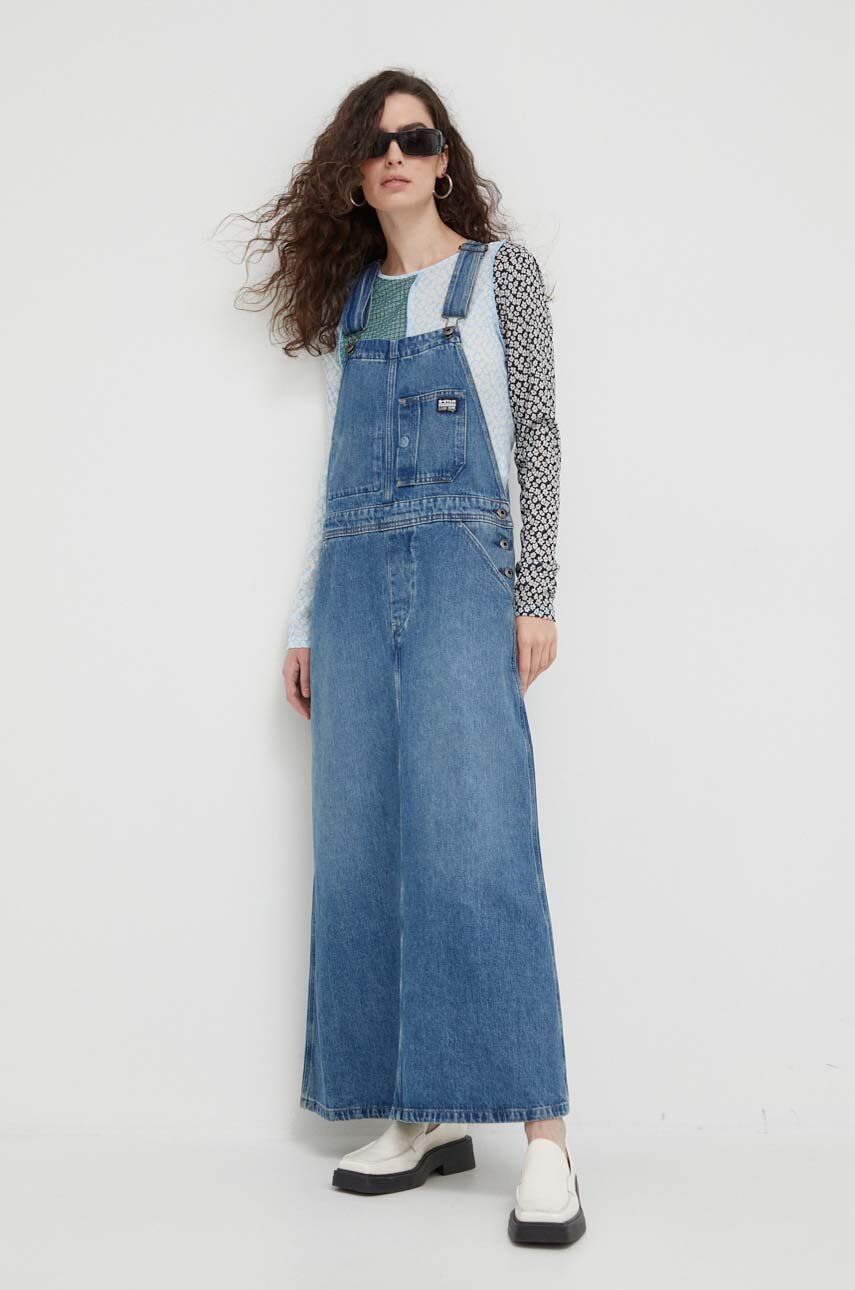 G-star Raw Rochie Jeans Maxi, Drept