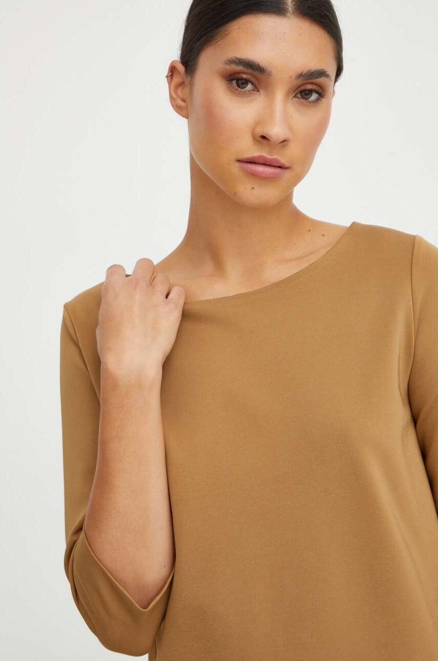 Сукня Max Mara Leisure колір коричневий mini пряма