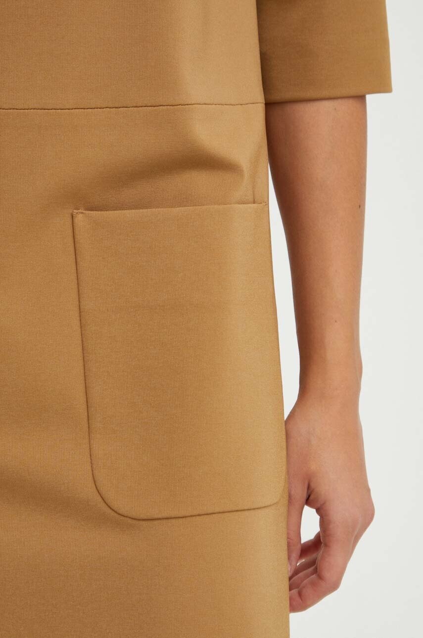 Сукня Max Mara Leisure колір коричневий mini пряма