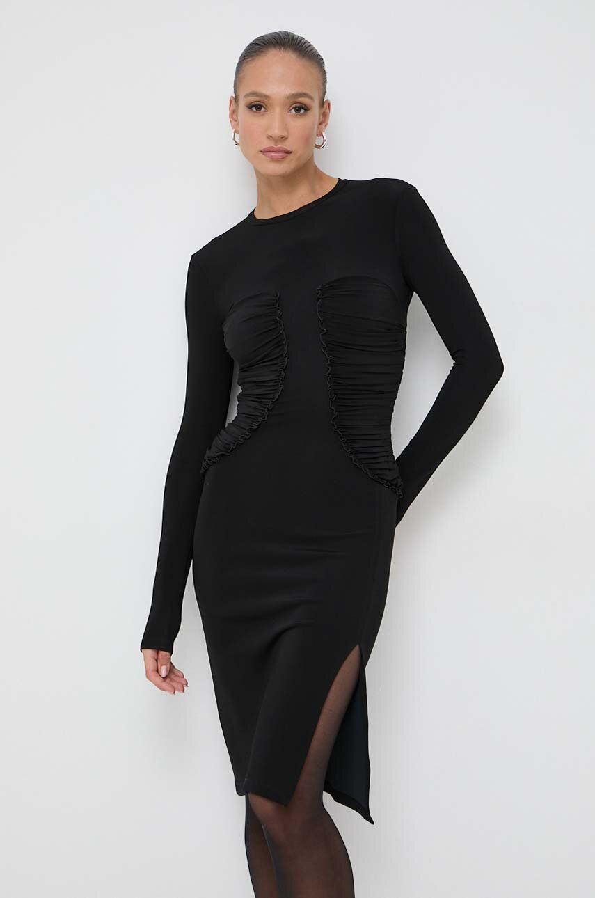 Šaty Pinko černá barva, mini, 102188.A1AN