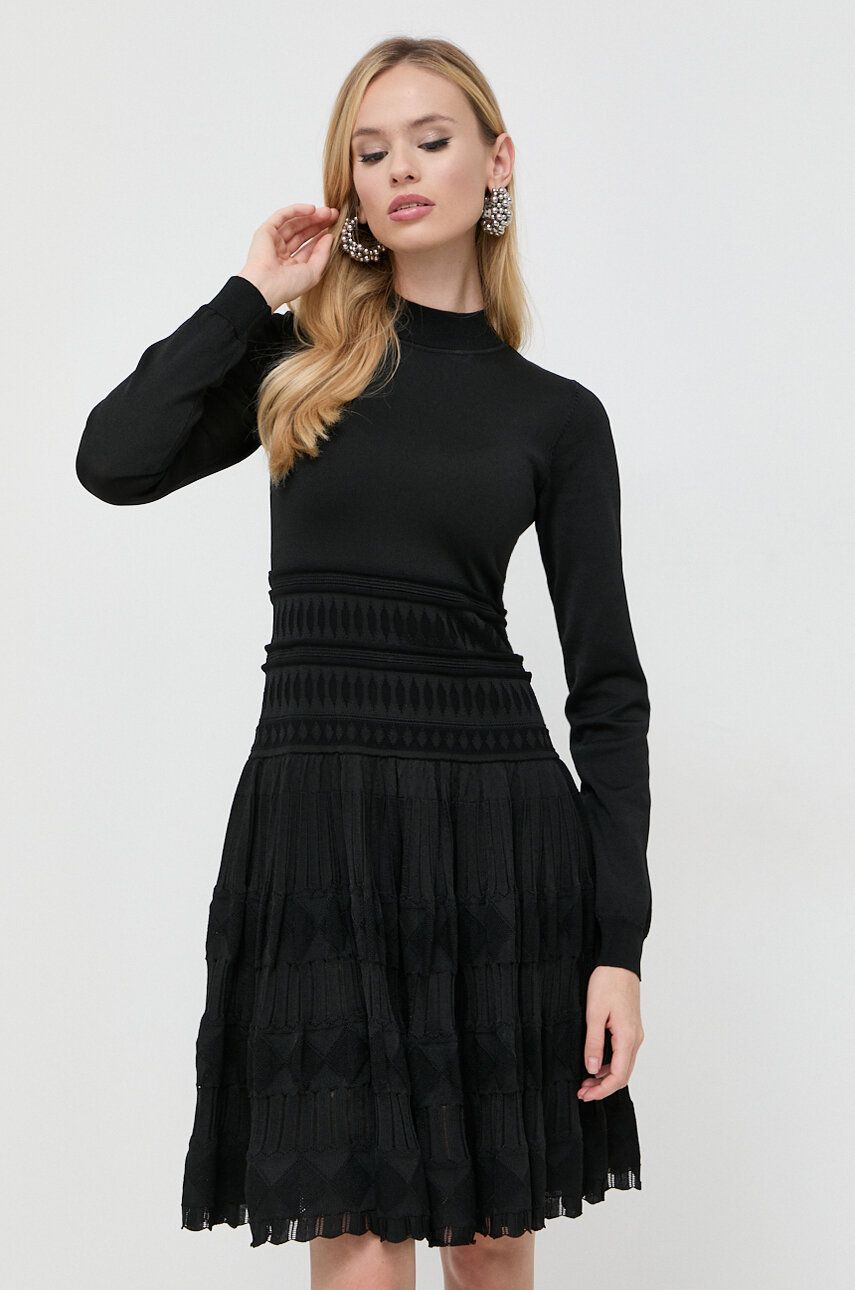 Сукня Marciano Guess колір чорний mini розкльошена
