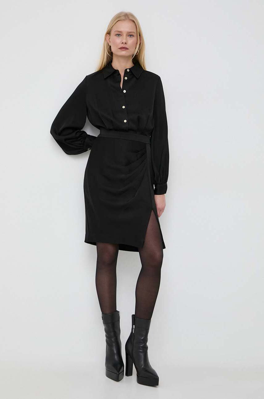 Šaty Marciano Guess černá barva, mini