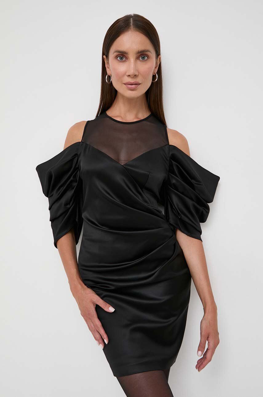 Karl Lagerfeld rochie culoarea negru, mini, mulata