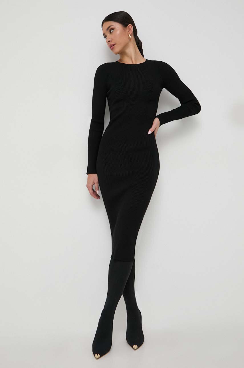 Šaty Marella černá barva, mini
