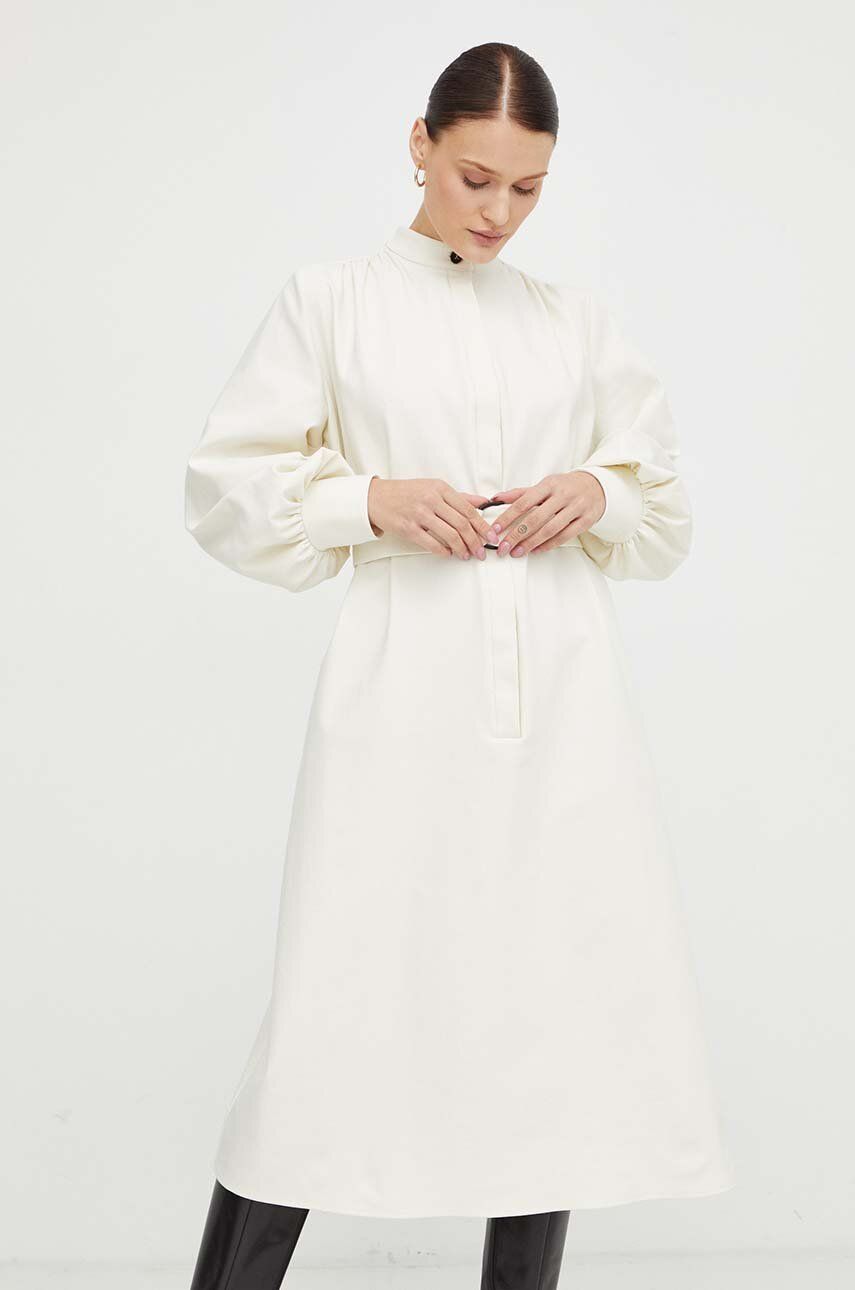 E-shop Šaty Undress Code Casablanca béžová barva, midi