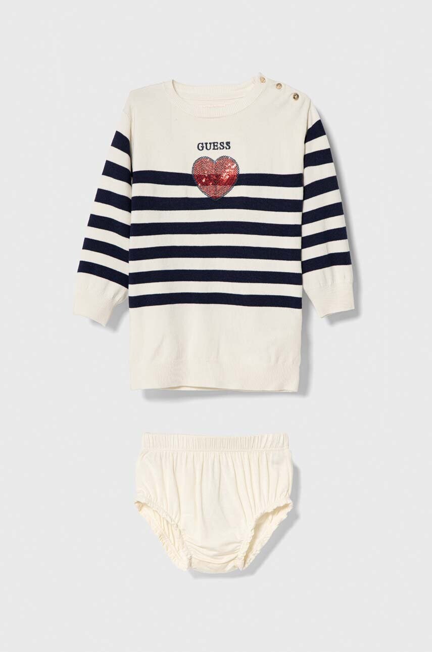 

Платье для младенцев Guess цвет бежевый mini прямое