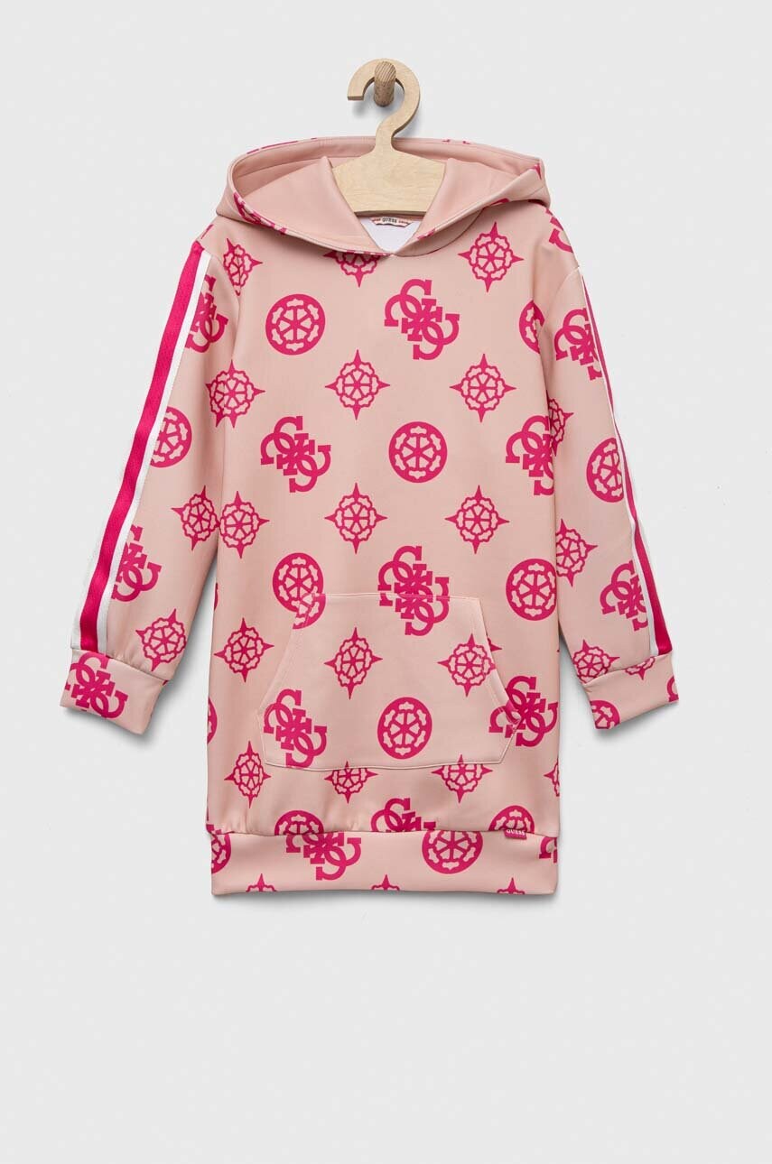 

Дитяча сукня Guess колір рожевий mini пряма