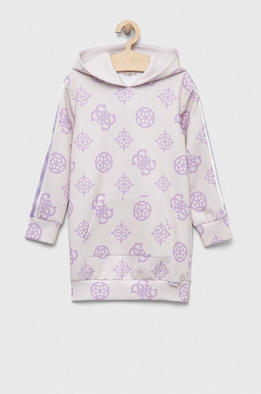 Детское платье Guess цвет бежевый mini прямое в Полтаве Детское платье Guess цвет бежевый mini прямое в Полтаве