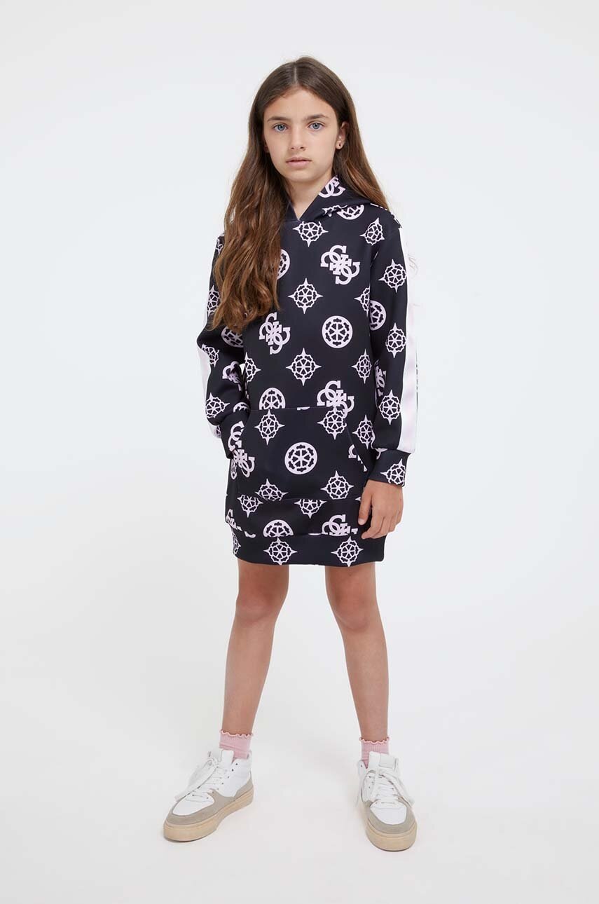 

Детское платье Guess цвет чёрный mini прямое