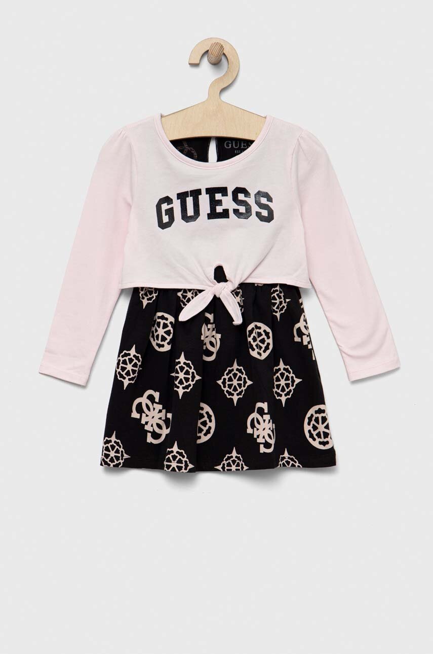

Дитяча сукня Guess колір рожевий mini розкльошена