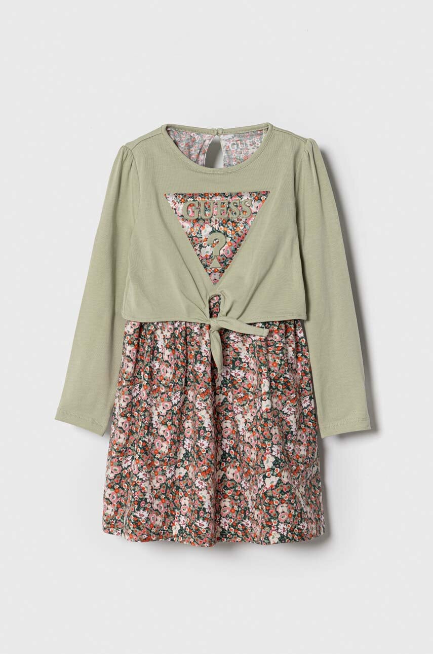 Детское платье Guess цвет зелёный mini расклешённое в Полтаве Детское платье Guess цвет зелёный mini расклешённое в Полтаве