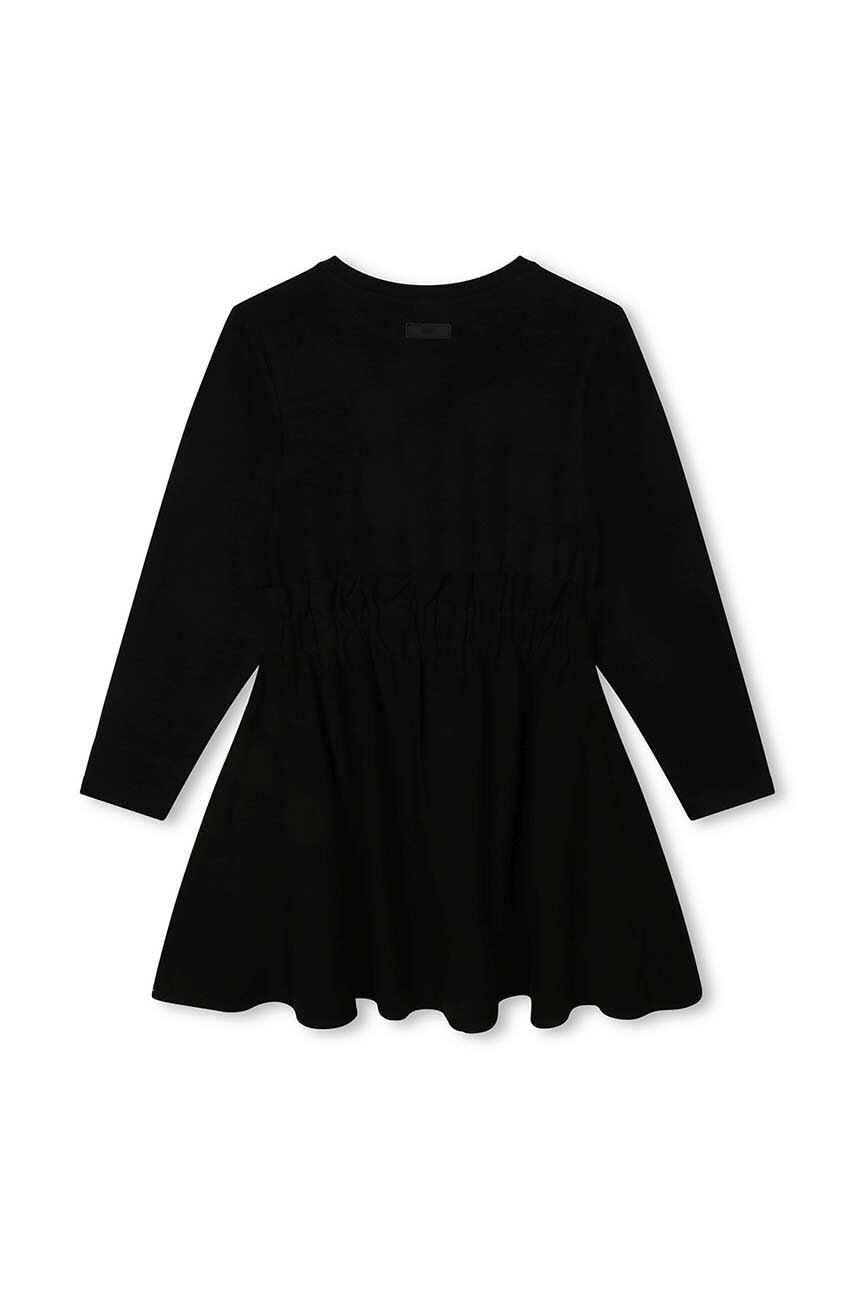 Дитяча сукня Dkny колір чорний mini розкльошена