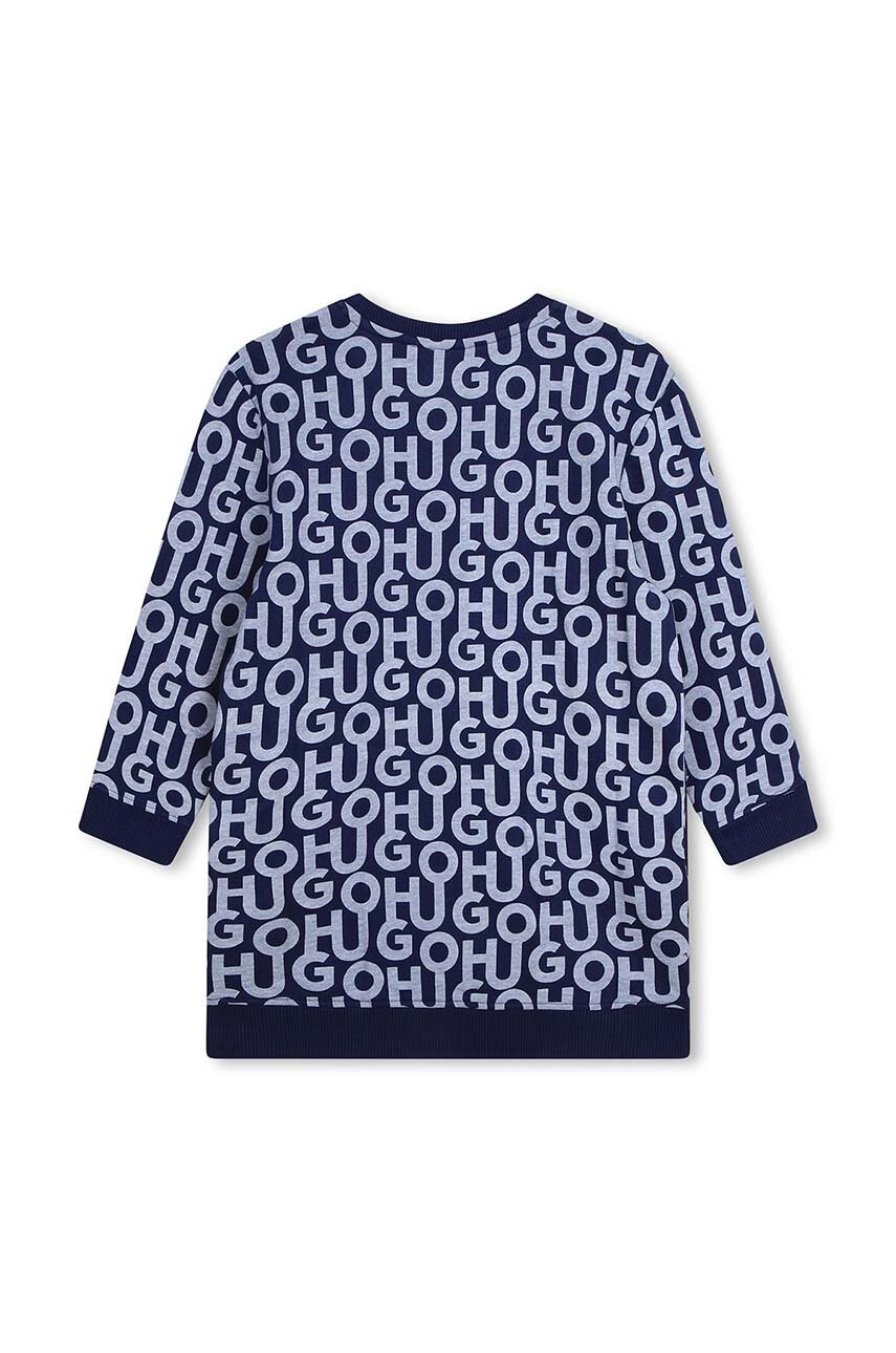 Детское платье HUGO цвет синий mini прямая