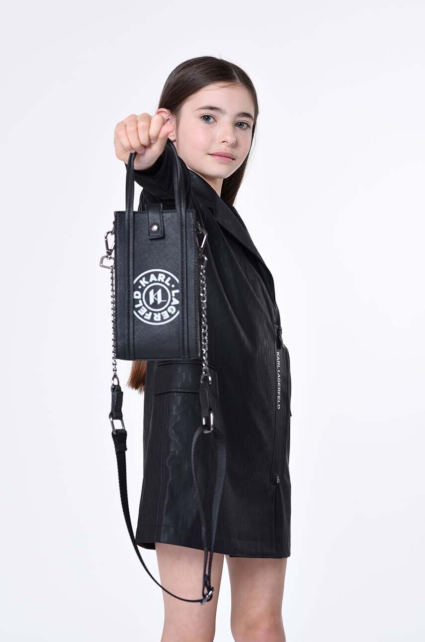 

Дитяча сукня Karl Lagerfeld колір чорний mini пряма