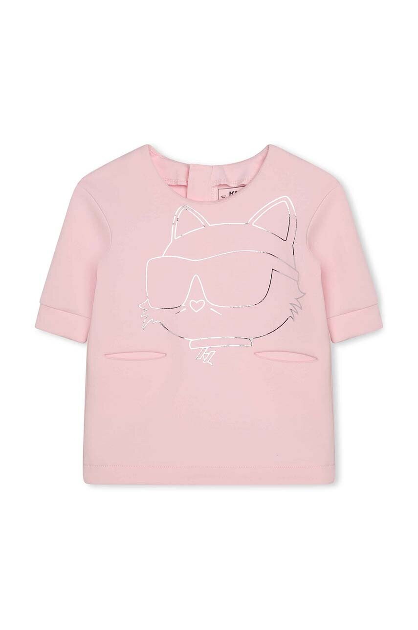 

Платье для младенцев Karl Lagerfeld цвет розовый mini прямое