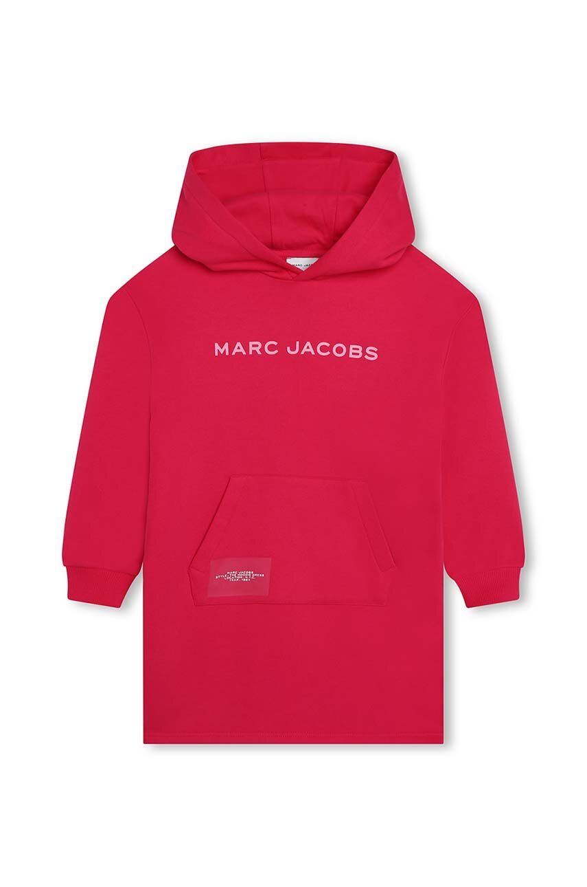 Dívčí šaty Marc Jacobs červená barva, mini - červená - Materiál č. 1: 100 % Bavlna Materiál č. 