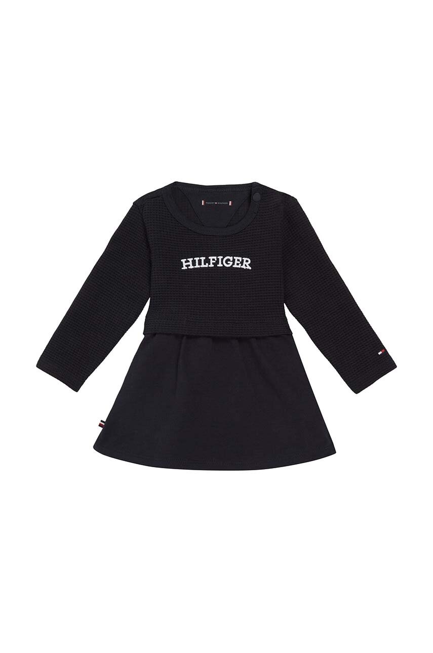 

Дитяча сукня Tommy Hilfiger колір синій mini розкльошена