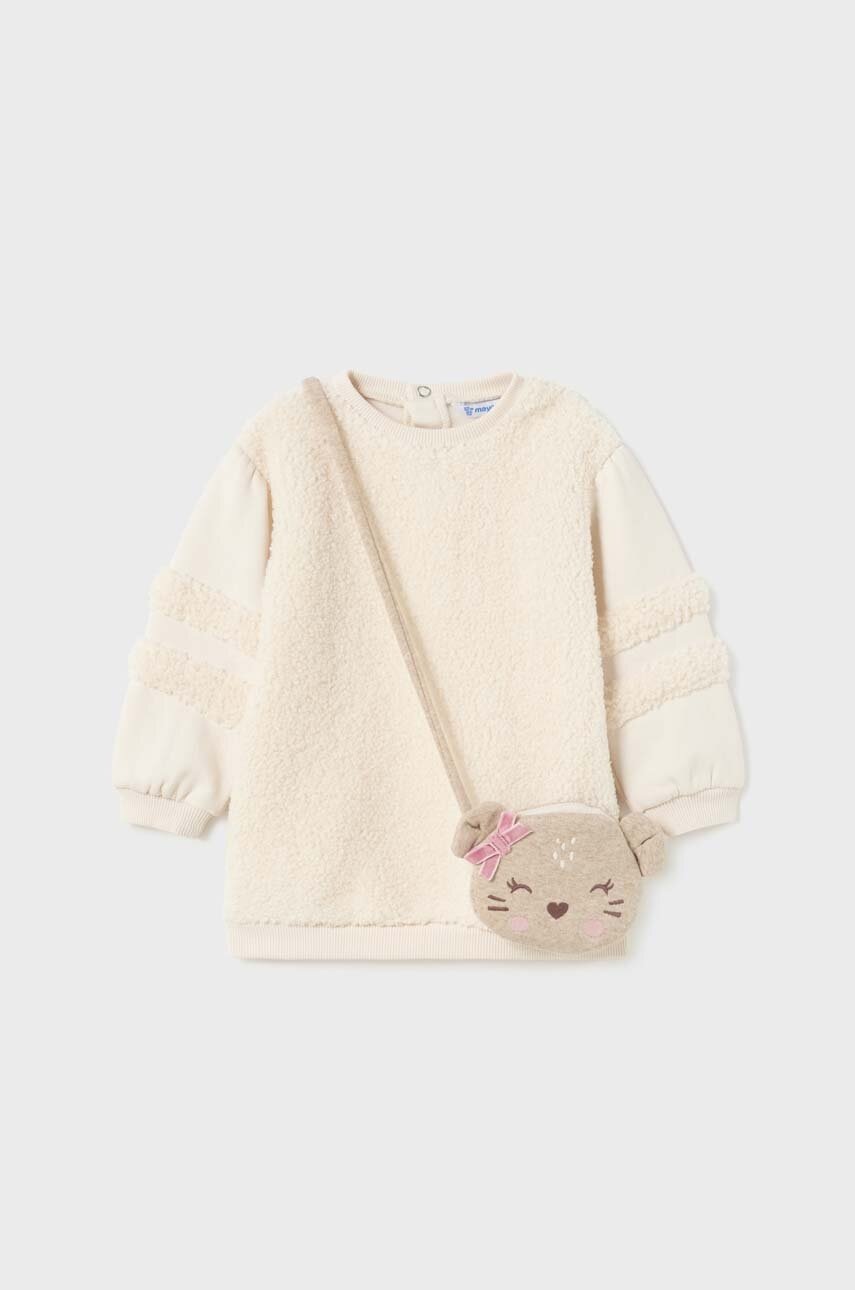 Платье для младенцев Mayoral цвет бежевый mini oversize Платье для младенцев Mayoral цвет бежевый mini oversize