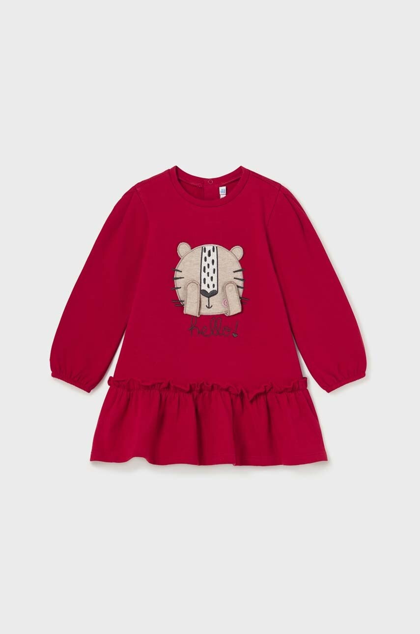 

Сукня для немовлят Mayoral колір червоний mini oversize