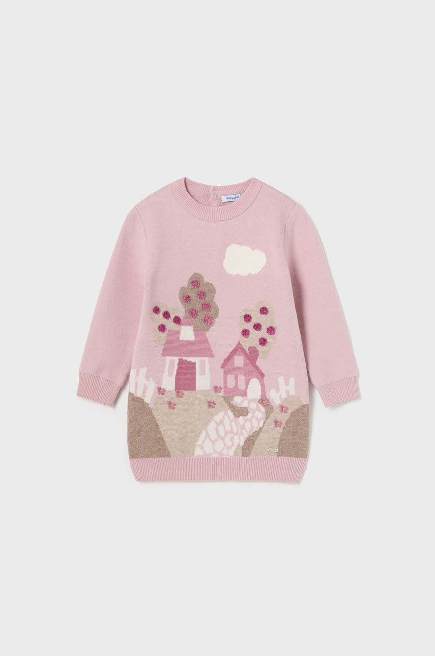 E-shop Kojenecká sukýnka Mayoral růžová barva, mini