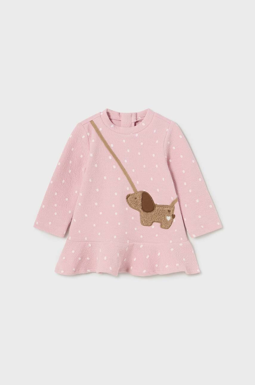 

Сукня для немовлят Mayoral колір рожевий mini oversize