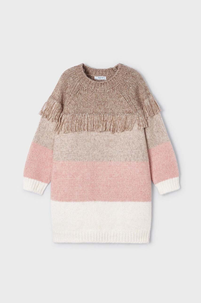 

Детское платье Mayoral цвет розовый mini oversize