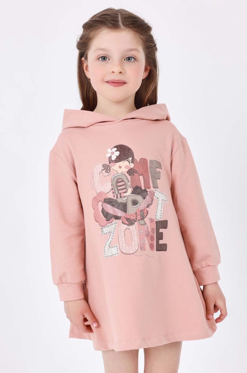 

Детское платье Mayoral цвет розовый mini oversize