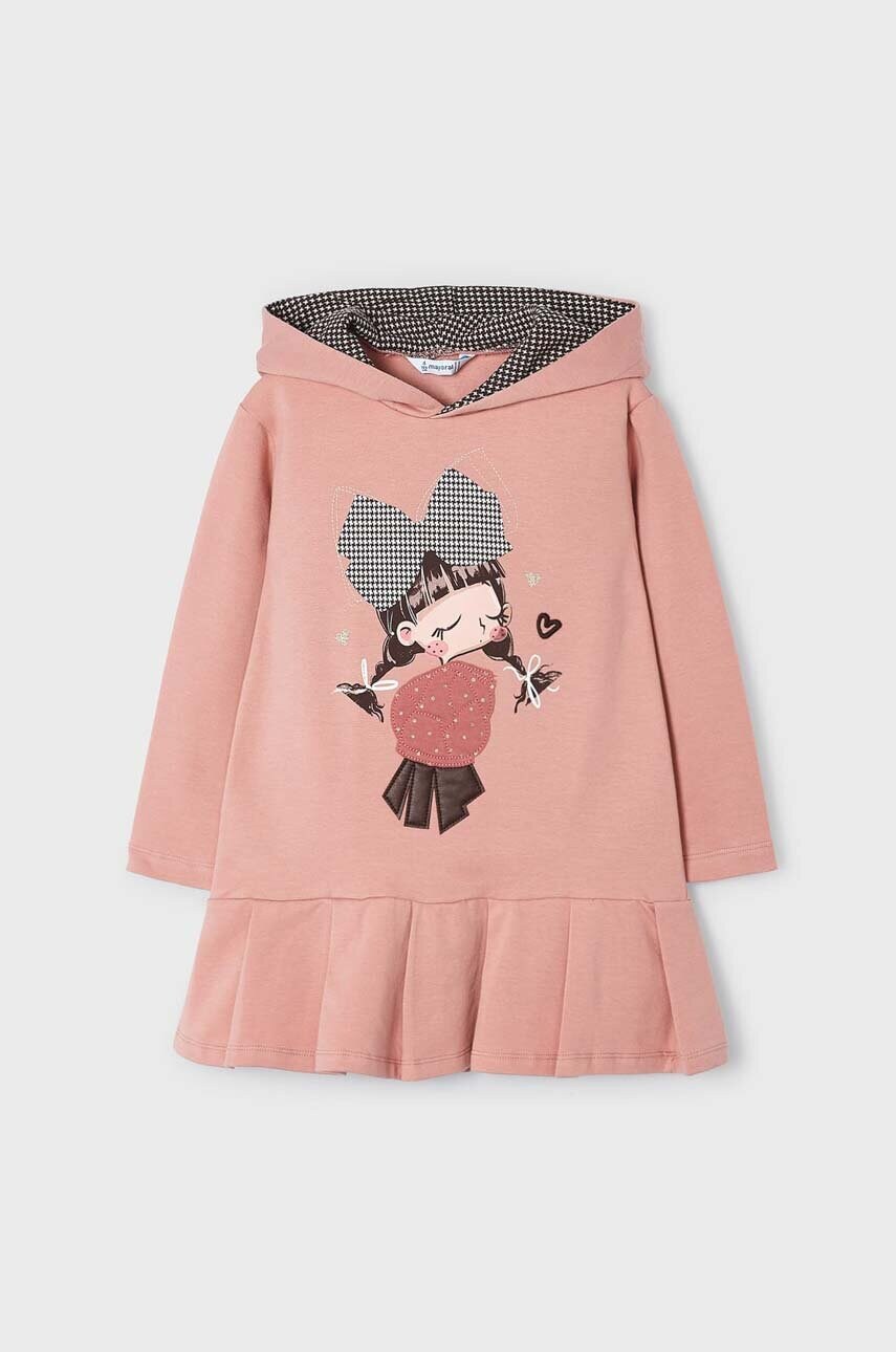 

Детское платье Mayoral цвет розовый mini oversize