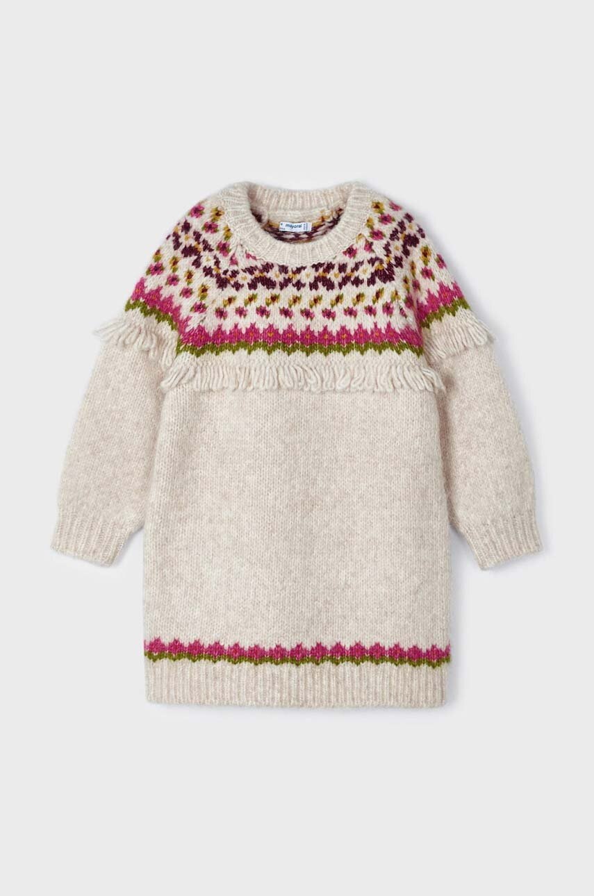 Дитяча сукня Mayoral колір фіолетовий midi пряма