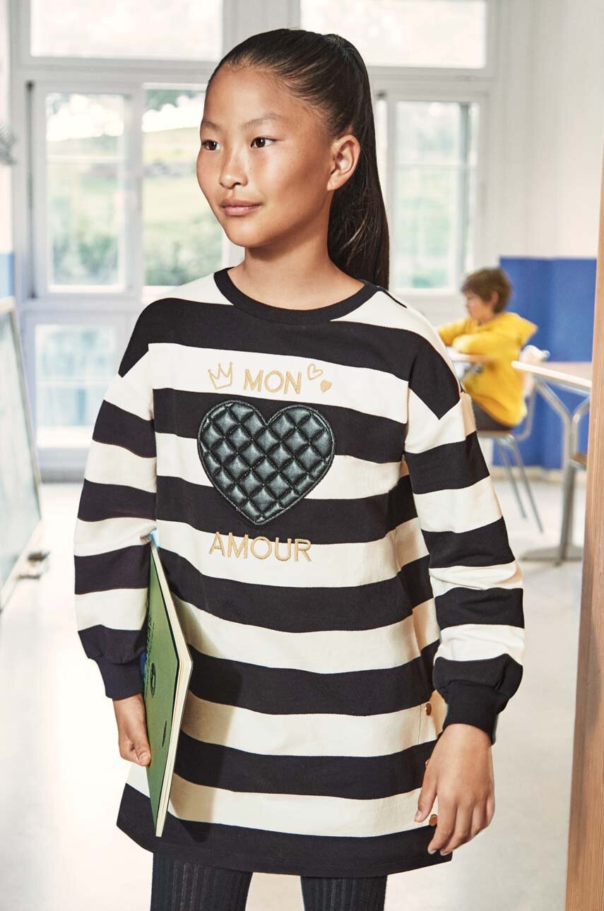 

Дитяча сукня Mayoral колір чорний mini oversize
