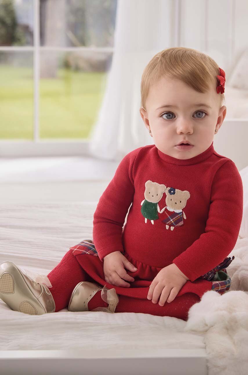 E-shop Kojenecká sukýnka Mayoral Newborn červená barva, mini, áčková