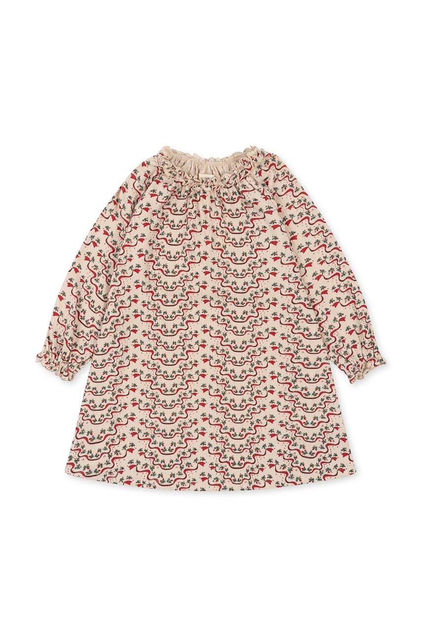 Детское платье Konges Sløjd цвет розовый mini расклешённая