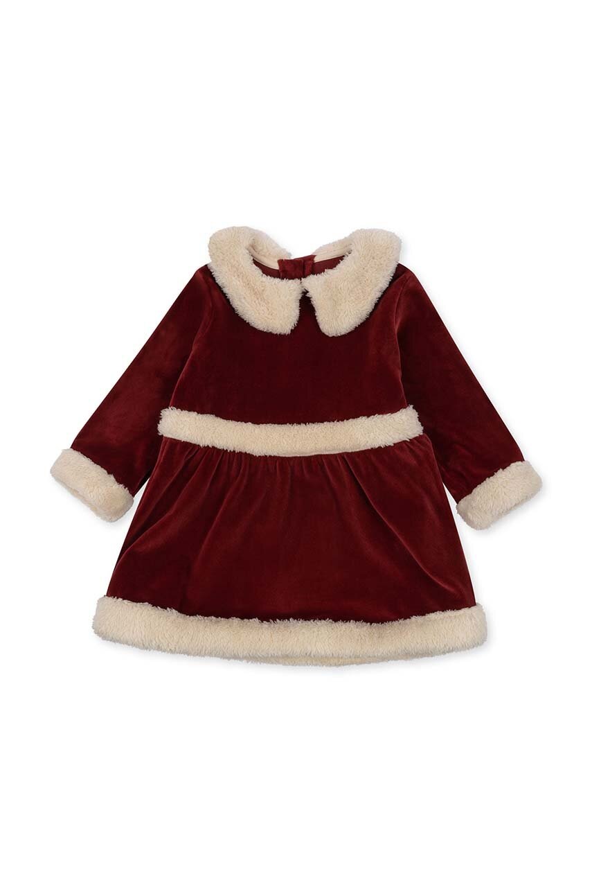 Детское платье Konges Sløjd цвет бордовый mini расклешённая