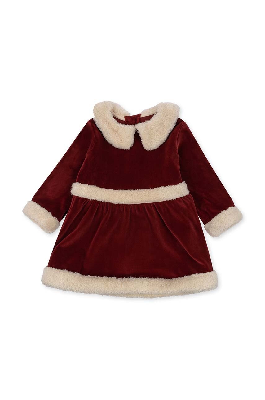 Детское платье Konges Sløjd цвет бордовый mini расклешённая Детское платье Konges Sløjd цвет бордовый mini расклешённая