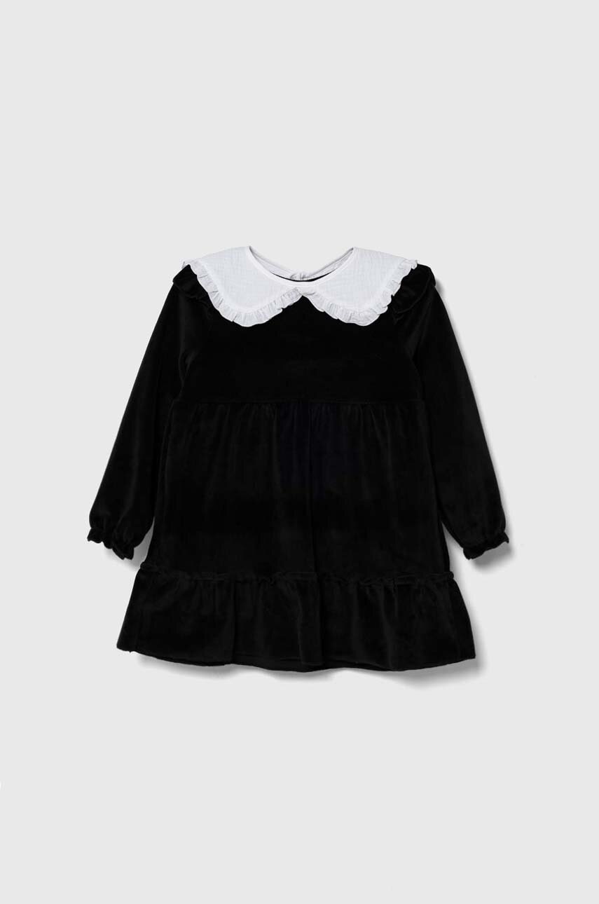 Jamiks rochie fete culoarea negru, mini, evazati