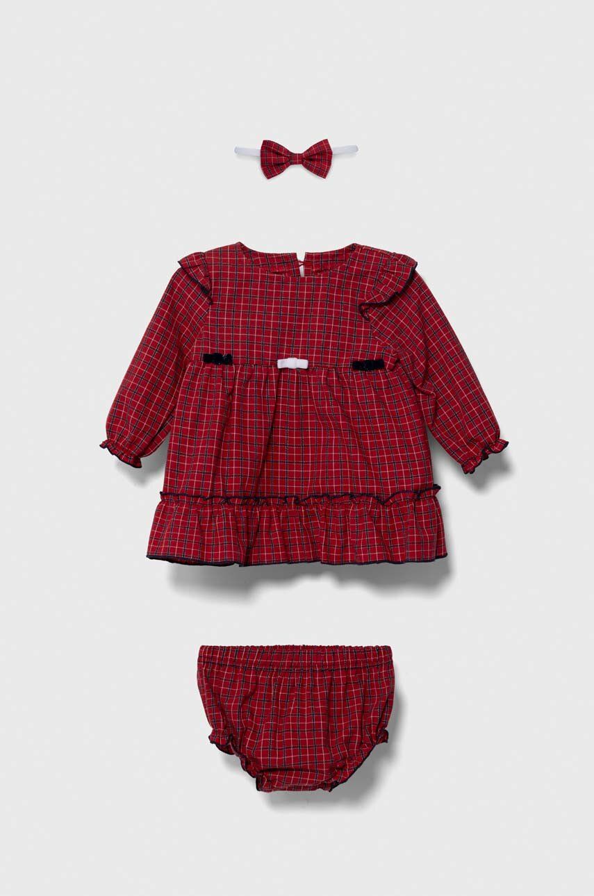 Dětské bavlněné šaty Jamiks červená barva, mini - červená - 100 % Bavlna