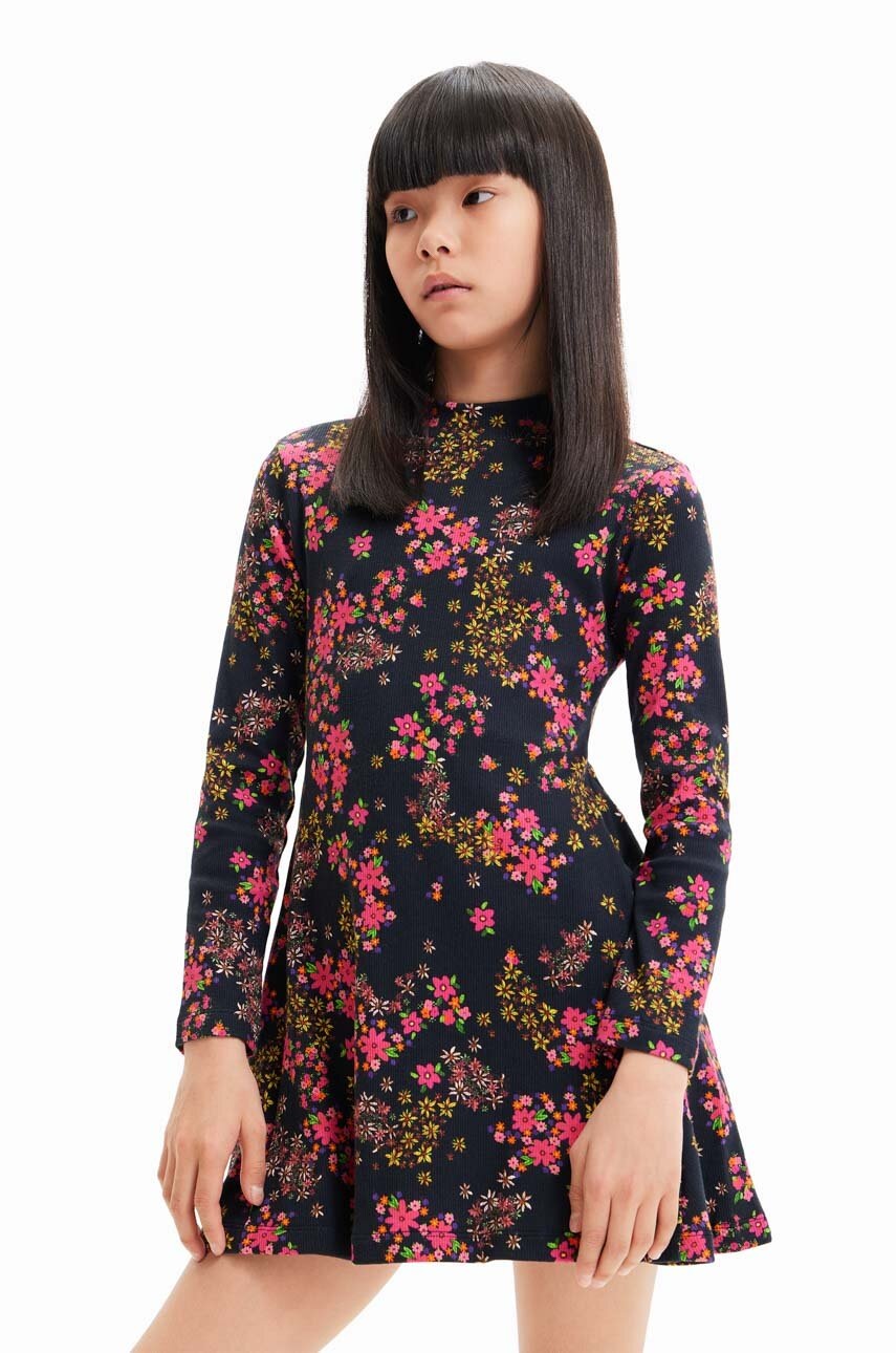 

Дитяча сукня Desigual колір червоний mini розкльошена
